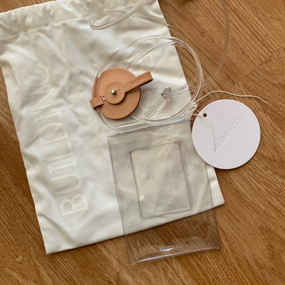 Building Block Clear PVC iPhone Sling NWT